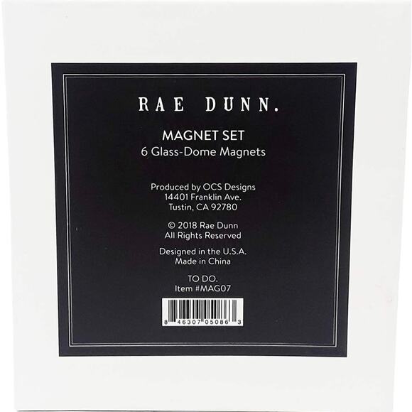 Rae Dunn Glass-Dome Magnets - Picture 2 of 2